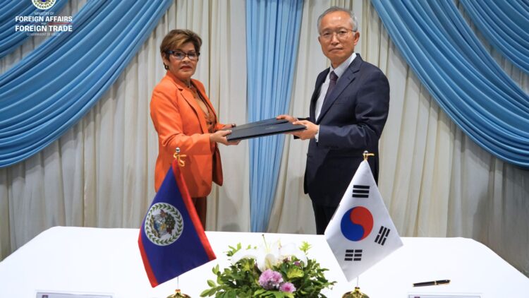 Belize Signs Pivotal Agreements with the Republic of Korea