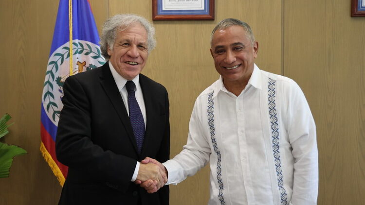 Belize Welcomes the Secretary General of OAS on Official Visit