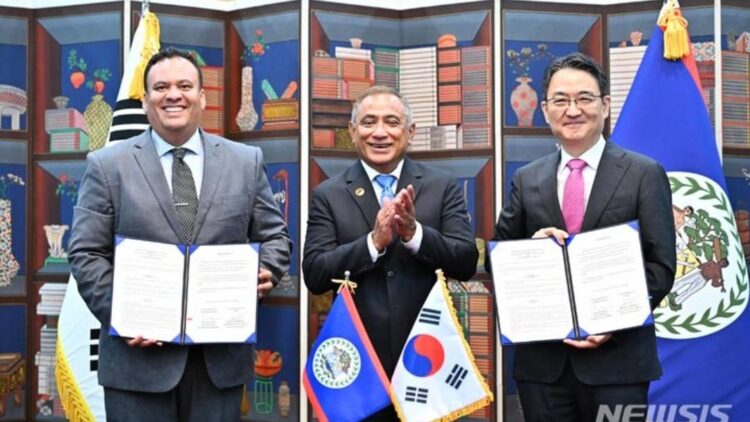 Belize and the Republic of Korea Sign Historic Cooperation Framework Agreement