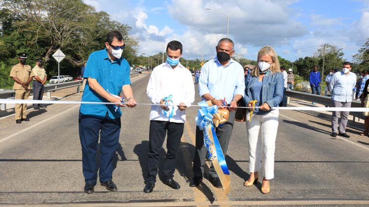 GOB Inaugurates Roaring Creek Bridge and Rehabilitated Portion of George Price Highway