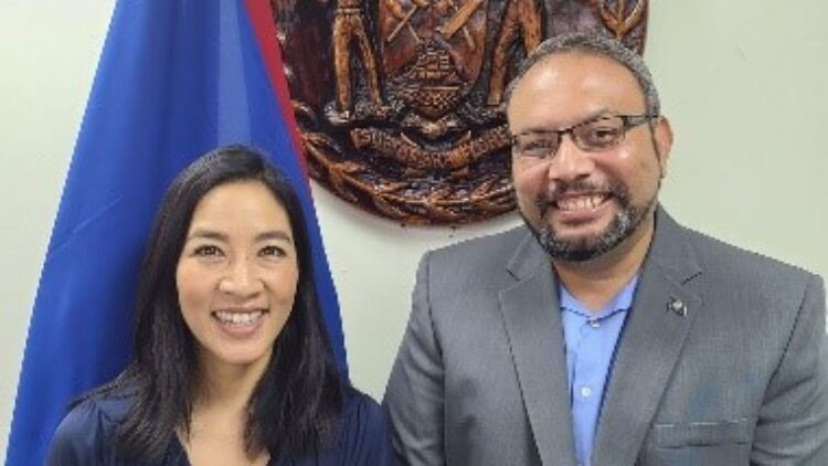 Hon. Henry Charles Usher Meets with U.S. Ambassador Michelle Kwan