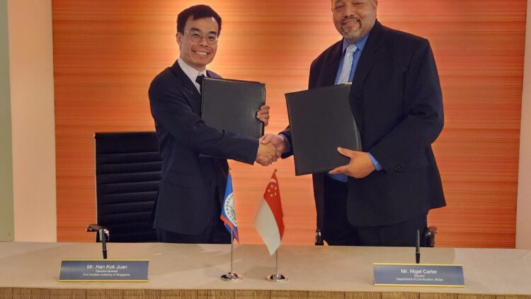 Belize Signs Technical Cooperation MOU with Singapore’s Civil Aviation Authority