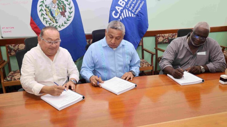 MET Signs Contract for the Construction of a Police Station in Caye Caulker