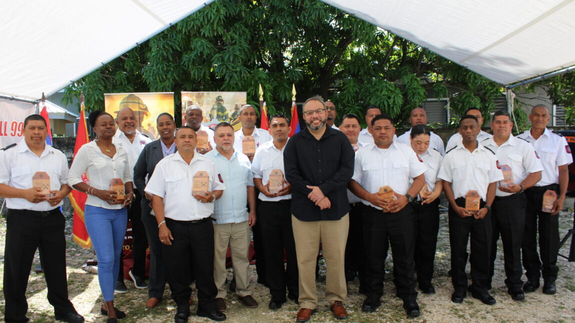 Ministry of the Public Service and Disaster Risk Management Honours 21 Fire Personnel