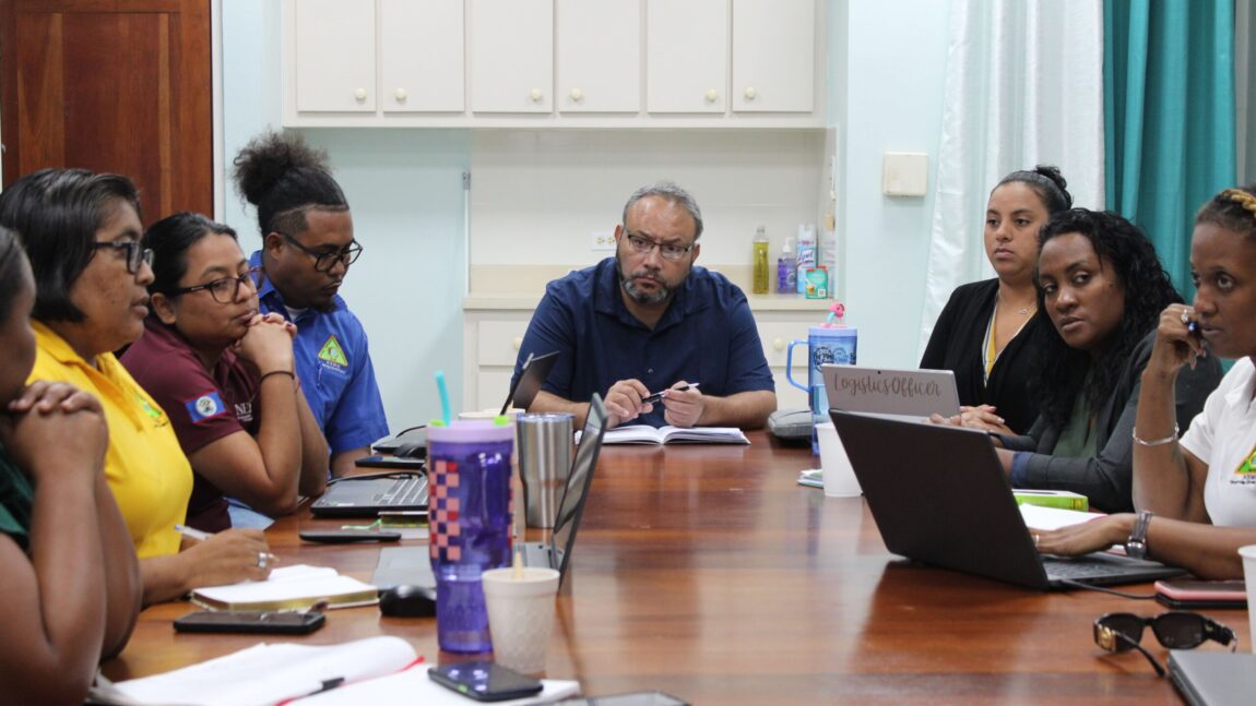 Minister Usher Meets with NEMO Staff to Review National Hurricane Season Preparedness