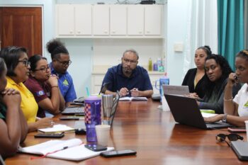 Minister Usher Meets with NEMO Staff to Review National Hurricane Season Preparedness