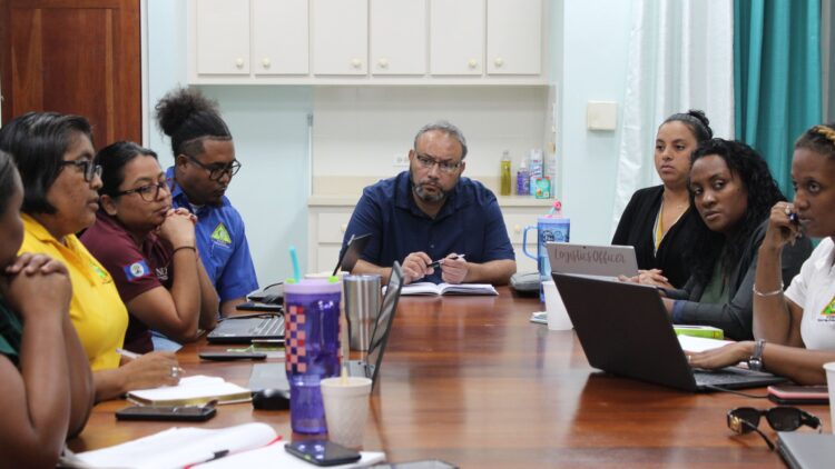 Minister Usher Meets with NEMO Staff to Review National Hurricane Season Preparedness